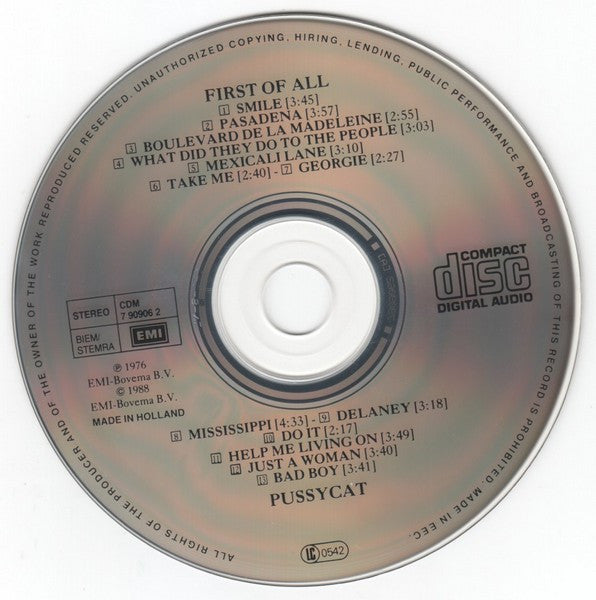 Pussycat (2) : First Of All (CD, Album)