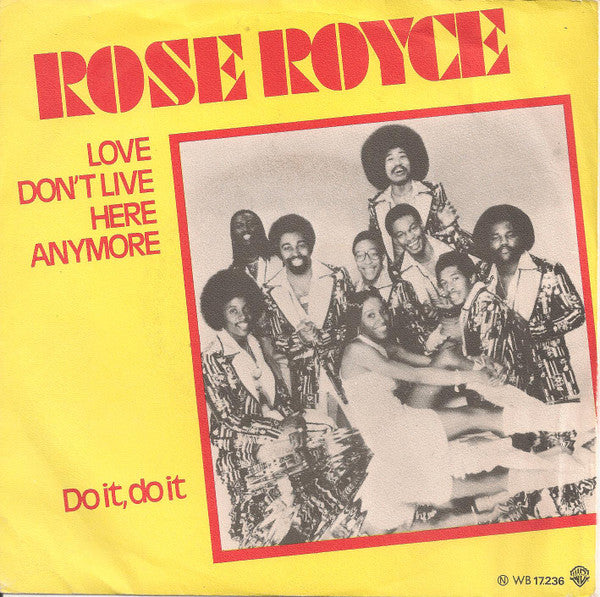 Rose Royce : Love Don't Live Here Anymore (7", Single, Red)