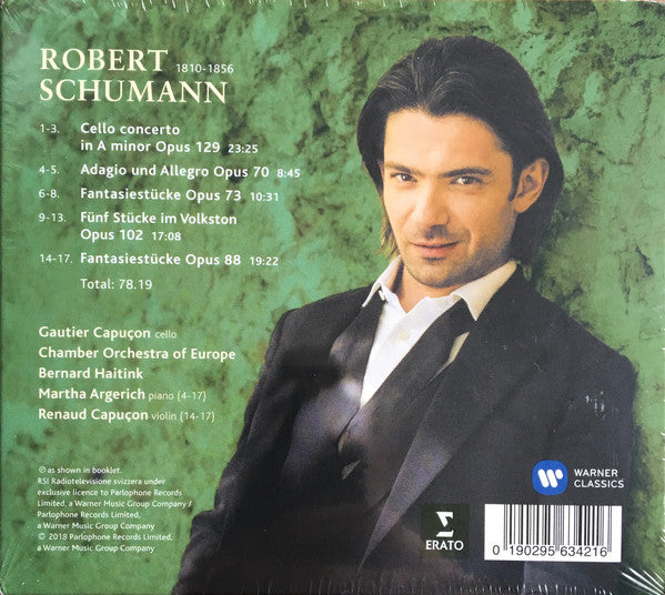 Robert Schumann, Gautier Capuçon, Renaud Capuçon, Martha Argerich, The Chamber Orchestra Of Europe, Bernard Haitink : Schumann (Gautier Capuçon) (CD, Album)