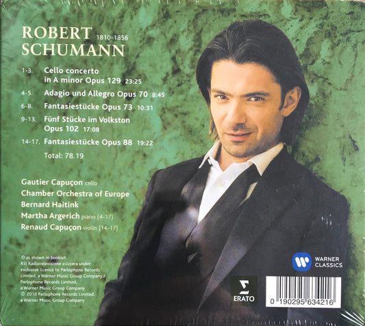 Robert Schumann, Gautier Capuçon, Renaud Capuçon, Martha Argerich, The Chamber Orchestra Of Europe, Bernard Haitink : Schumann (Gautier Capuçon) (CD, Album)