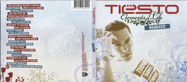 DJ Tiësto : Elements Of Life Remixed (CD, Album, Dig)