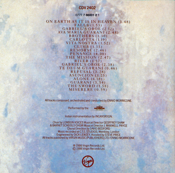 Ennio Morricone : The Mission (Original Soundtrack From The Film) (CD, Album)