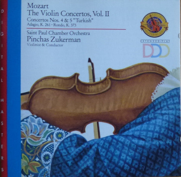 Wolfgang Amadeus Mozart - Pinchas Zukerman, The Saint Paul Chamber Orchestra : The Violin Concertos, Vol. II /  Concertos No. 4 & 5 "Turkish" ● Adagio K 261 ● Rondo K 373 (CD, Comp)
