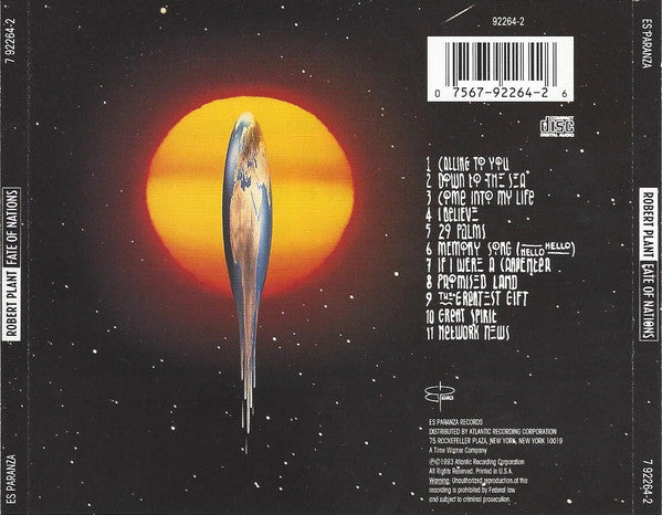 Robert Plant : Fate Of Nations (CD, Album)