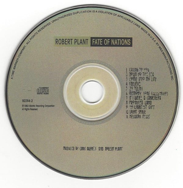 Robert Plant : Fate Of Nations (CD, Album)