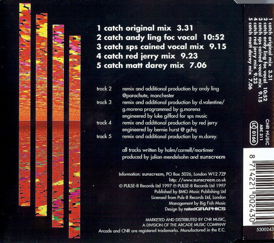 Sunscreem : Catch (CD, Maxi)