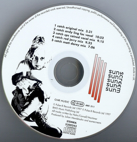 Sunscreem : Catch (CD, Maxi)