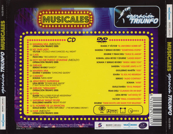 Operación Triunfo 2005 : Operación Triunfo Musicales (CD, Album + DVD, Album)