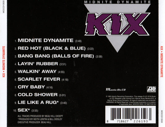 Kix (3) : Midnite Dynamite (CD, Album)