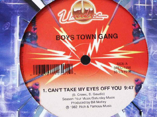 Boys Town Gang : Can't Take My Eyes Off You / I Just Can't Help Believing (12", RE)