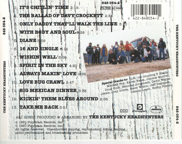 The Kentucky Headhunters : Electric Barnyard (CD, Album)