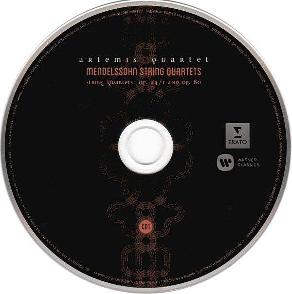 Felix Mendelssohn-Bartholdy - Artemis Quartett : String Quartets Op. 13, Op. 44/1 & Op. 80 (2xCD, Album)