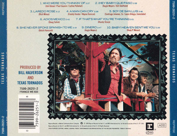 Texas Tornados : Texas Tornados (CD, Album, RP)