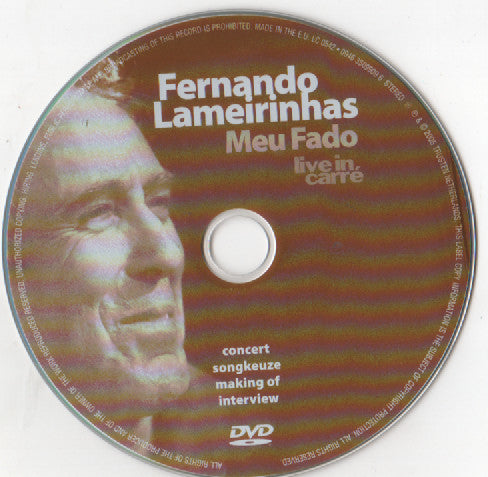 Fernando Lameirinhas : Meo Fado / Live In Carre (CD, Album + DVD, PAL)