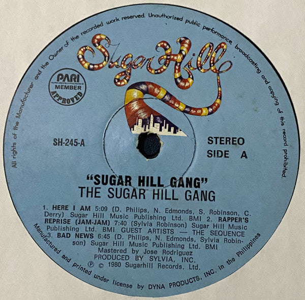 The Sugar Hill Gang* : Sugarhill Gang (LP, Album, Gat)