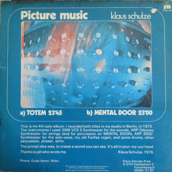 Klaus Schulze : Picture Music (LP, Album)