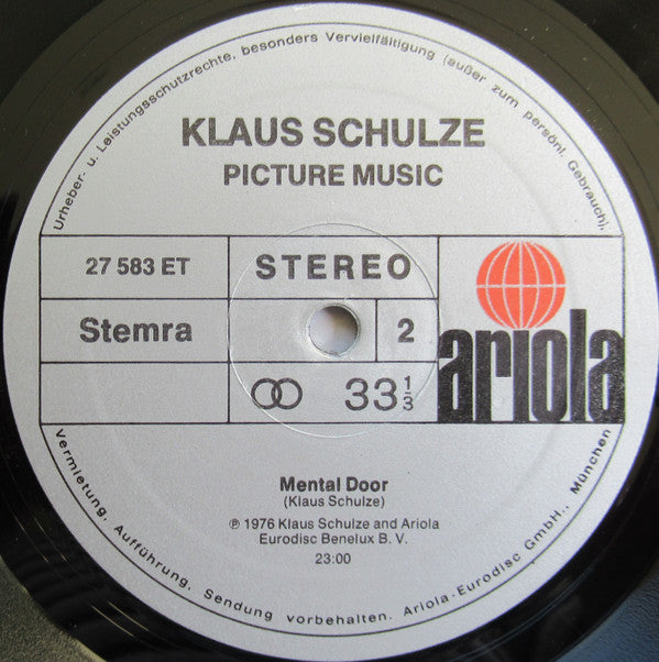 Klaus Schulze : Picture Music (LP, Album)