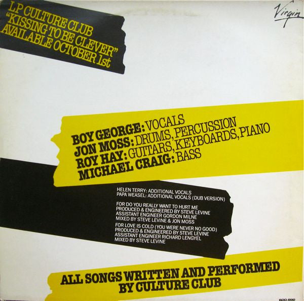 Culture Club : Do You Really Want To Hurt Me (12", Maxi)