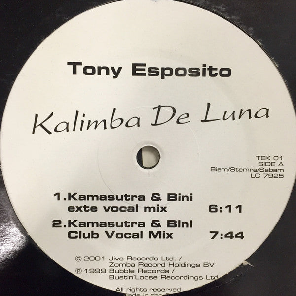 Tony Esposito : Kalimba De Luna (12")