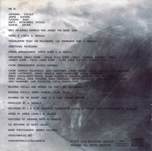 HB (5) : Frozen Inside (CD, Album)