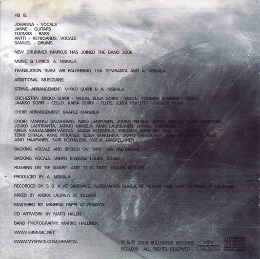 HB (5) : Frozen Inside (CD, Album)