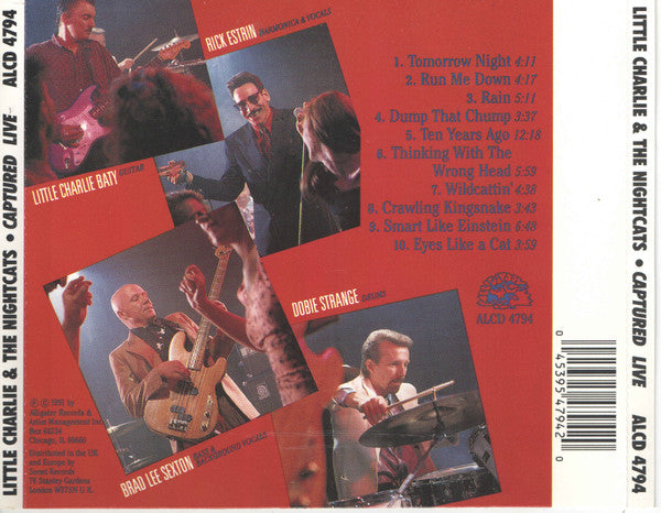 Little Charlie And The Nightcats : Captured Live (CD, Album)