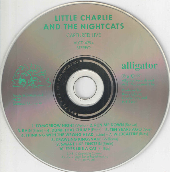 Little Charlie And The Nightcats : Captured Live (CD, Album)