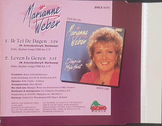 Marianne Weber : Ik Tel De Dagen (CD, Single)