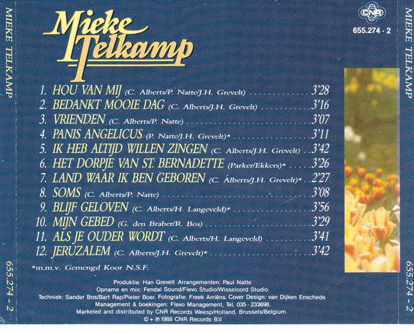 Mieke Telkamp : Hou Van Mij (CD, Album)