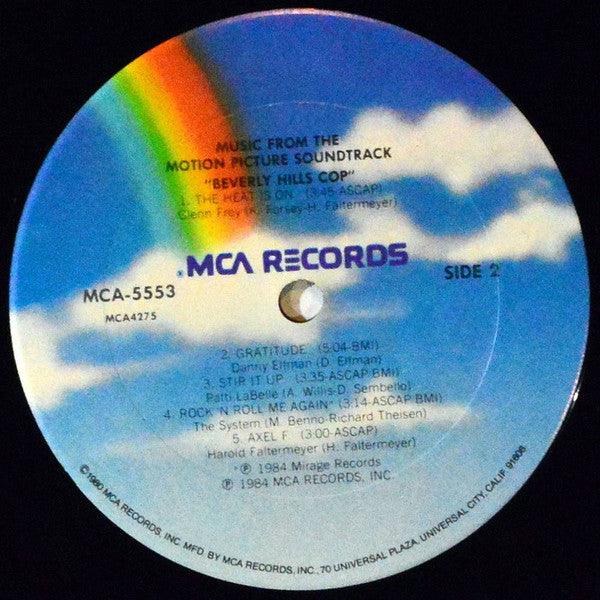 Various : Music From The Motion Picture Soundtrack - Beverly Hills Cop (LP, Comp)
