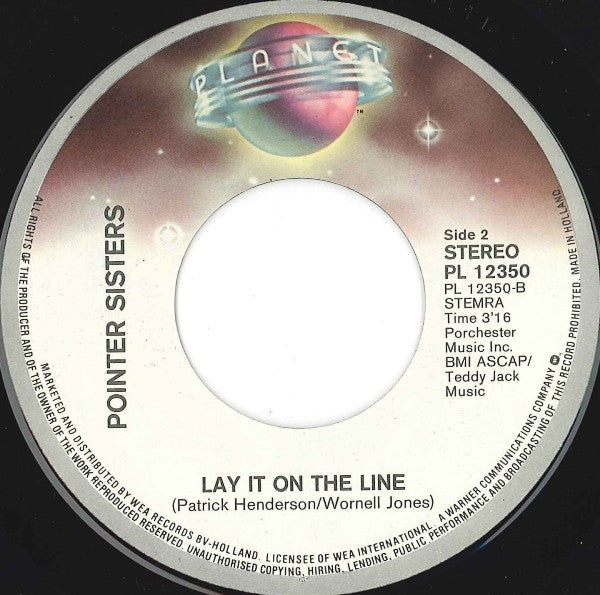 Pointer Sisters : Happiness (7", Single)