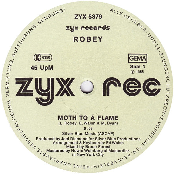 Robey : Moth To A Flame (12")