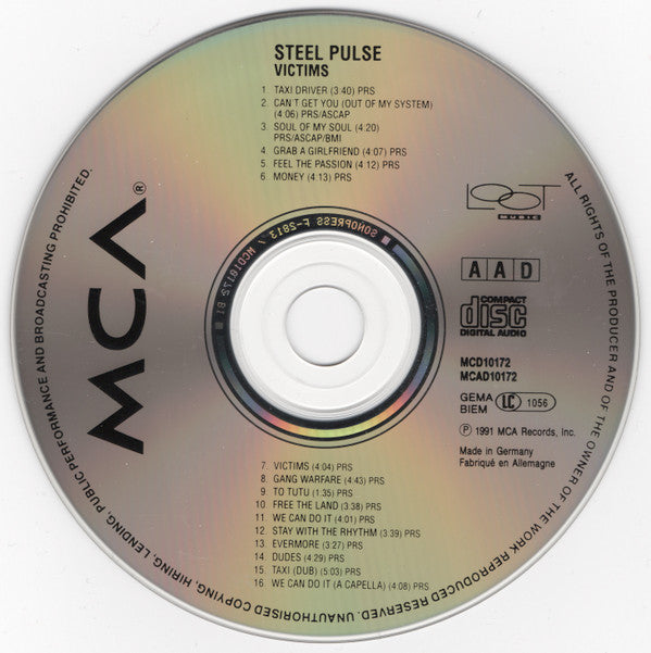 Steel Pulse : Victims (CD, Album)