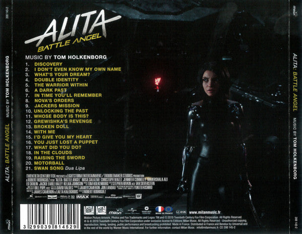 Tom Holkenborg : Alita Battle Angel (Original Motion Picture Soundtrack) (CD, Album)