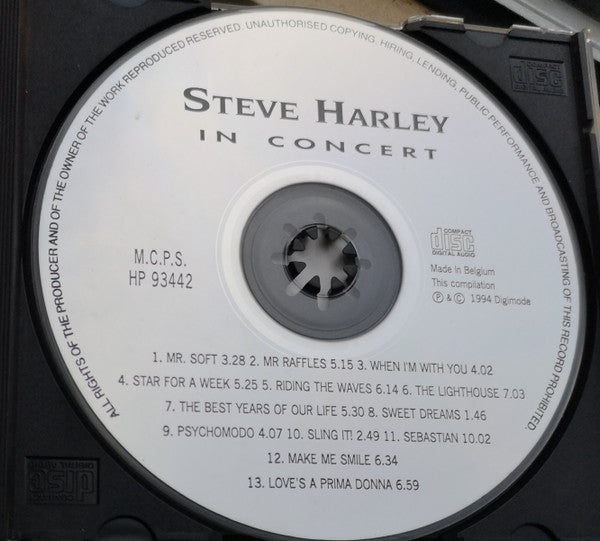 Steve Harley : In Concert (CD, Album)