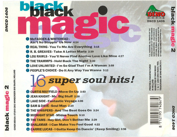 Various : Black Magic 2 - 16 Super Soul Hits (CD, Comp)