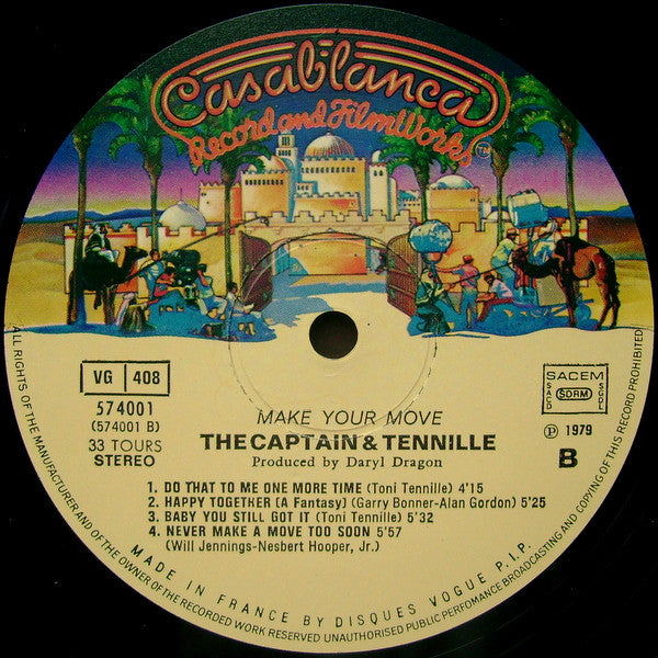 Captain And Tennille : Make Your Move (LP, Album)