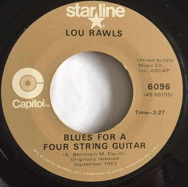 Lou Rawls : Tobacco Road (7", Single)