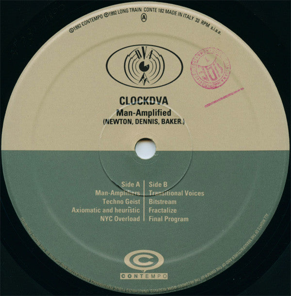 Clock DVA : Man-Amplified (LP, Album)