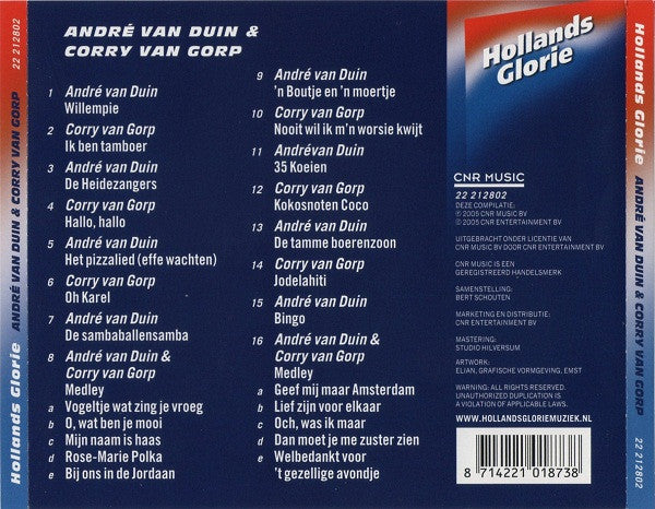 André van Duin & Corrie van Gorp : André van Duin & Corry van Gorp (CD, Comp)