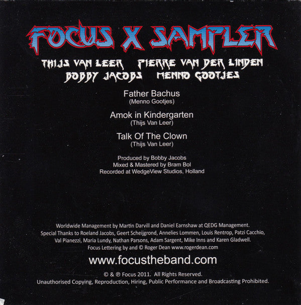 Focus (2) : Focus X Sampler (CD, MiniAlbum, Smplr)