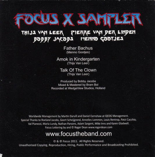 Focus (2) : Focus X Sampler (CD, MiniAlbum, Smplr)