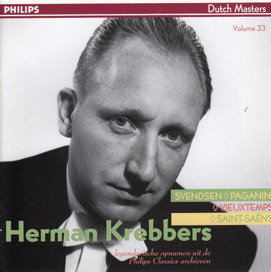 Herman Krebbers, Johan Svendsen, Camille Saint-Saëns, Henri Vieuxtemps, Niccolò Paganini : Svendsen / Paganini / Vieuxtemps / Saint-Saëns (CD, Album, RM)