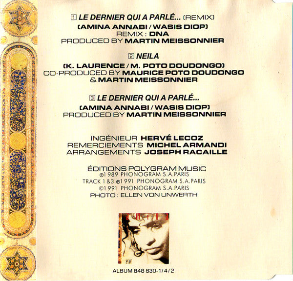 Amina : Le Dernier Qui A Parlé... (Remix DNA) (CD, Maxi)