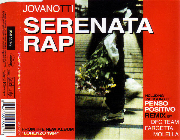 Jovanotti : Serenata Rap (CD, Maxi)