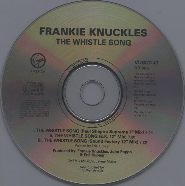 Frankie Knuckles : The Whistle Song (CD, Single)