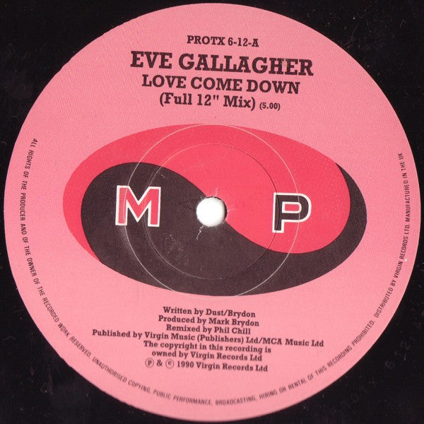 Eve Gallagher : Love Come Down (Remix) (12", Single)
