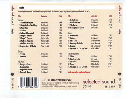 Various : India (CD, Album)
