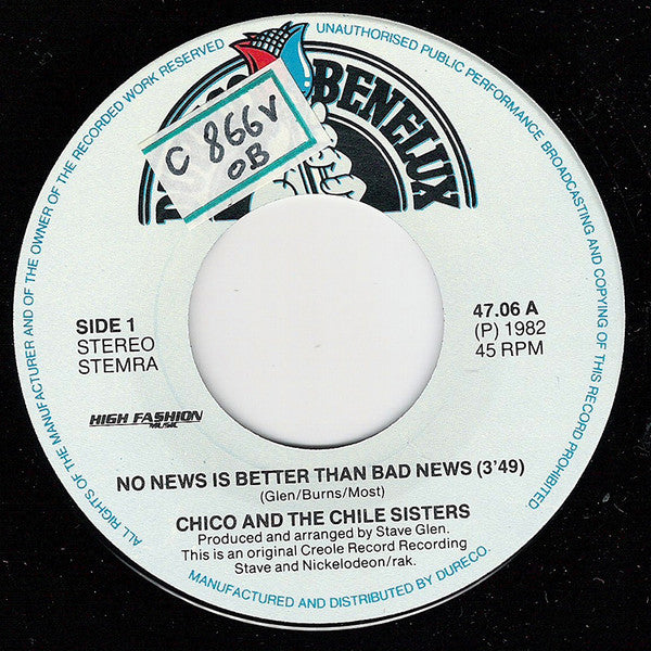 Chico And The Chile Sisters : No News Is Better Than Bad News / Runaway (7", Single)