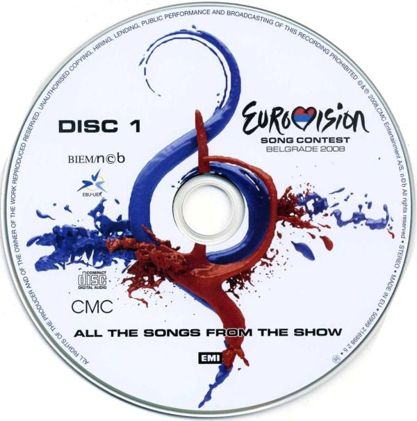 Various : Eurovision Song Contest Belgrade 2008 (2xCD, Album, Comp)